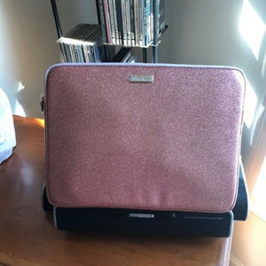 KATE SPADE LAPTOP SLEEVE ROSE GOLD GLITTER